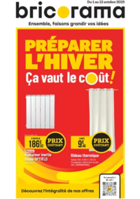 Prospectus Bricorama SOUSTONS : Préparer l’hiver, ça vaut le coût !
