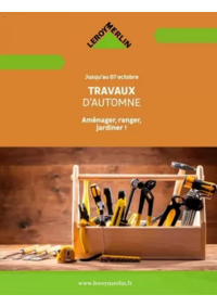 Prospectus Leroy Merlin Bouliac : TRAVAUX D'AUTOMNE