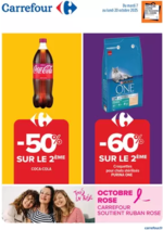 Promos et remises  : CARREFOUR SOUTIENT RUBAN ROSE