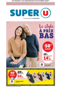 Prospectus Super U TINTENIAC : Mode à prix bas !