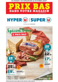 Prospectus Super U MAXEVILLE : Opération Italie / Spiritueux