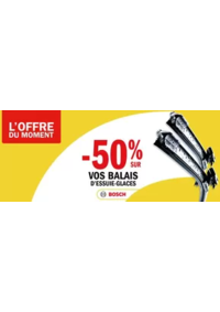 Prospectus Carglass CENON : -50% sur tous vos essuie-glaces Gamme Pro BOSCH