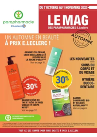 Prospectus Parapharmacie E.Leclerc GRASSE : Magazine Automne