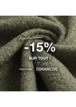Prospectus Mondial Tissus : Aujourd'hui seulement profitez de -15% sur toute notre e-boutique