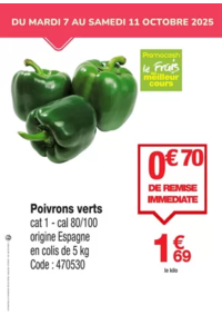 Prospectus Promocash Niort : Poivrons verts