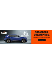 Prospectus Sixt POISSY - ATOUT LOCATION POISSY : Up to 15% discount