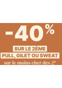 Prospectus Bonono Wasquehal : Sweat acheté = -40% sur le 2ème Femme et Homme