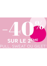 Prospectus Cache cache Langres 12 rue Diderot : -40% sur le 2ème pull, sweat ou gilet femme