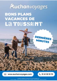 Prospectus Auchan VALENCIENNES : Auchan voyages : bons plans vacances de la Toussaint !