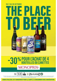 Prospectus Monoprix PARIS 71 rue Saint Antoine : GUIDE PLACE TO BEER