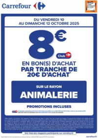 Prospectus Carrefour city Pont-à-Mousson : OPÉRATION BON(S) D’ACHAT ANIMALERIE