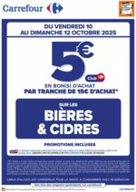 Prospectus Carrefour Contact : OPÉRATION BON(S) D’ACHAT BIÈRES ET CIDRES