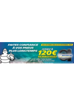 Prospectus Siligom : JUSQU’A 120€ REMBOURSÉS POUR L’ACHAT DE PNEUS MICHELIN