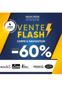 Prospectus Pacific Pêche BRIVE-LA-GAILLARDE : Jusqu'à -60% sur une sélection de grandes marques .Disponible en magasin et sur le web !