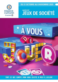 Prospectus Espace culturel E.Leclerc MIMIZAN : E.Leclerc Espace Culturel GUIDE LUDO & JEUX DE SOCIETE