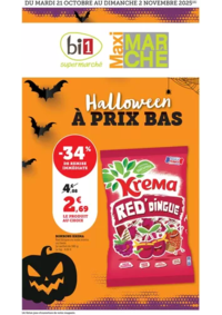 Prospectus Maximarché Precy sous thil : HALLOWEEN À PRIX BAS