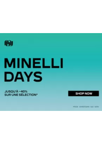 Prospectus Minelli Caen 17 RUE SAINT-JEAN : Minelli days Jusqu'à -40%