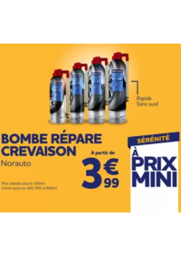 Prospectus Norauto Biganos : Bombe anti-crevaison, réparation pneu
