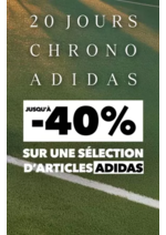 Prospectus Endurance Shop : Promo adidas : Jusqu'à -40% sur une sélection de produits