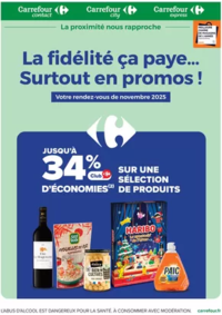 Prospectus Carrefour Contact La Coquille : LA FIDÉLITÉ ÇA PAYE...SURTOUT EN PROMOS !