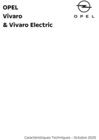 Prospectus Distributeur OPEL GARAGE ERIC PETIT EURL VINCELLES : Opel Vivaro