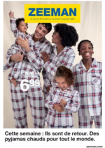 Promos et remises  : Cette semaine : Ils sont de retour. Des pyjamas chauds pour tout le monde.