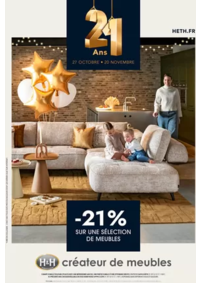Prospectus H&H Montevrain : -21 % SUR UNE SÉLECTION DE MEUBLES