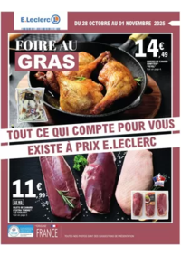 Prospectus E.Leclerc CHAMPAGNOLE : FOIRE AU GRAS