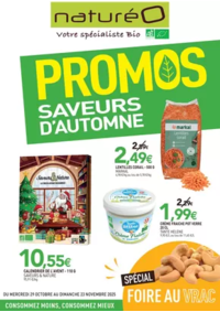 Prospectus NaturéO DOURDAN : PROMOS SAVEURS D'AUTOMNE
