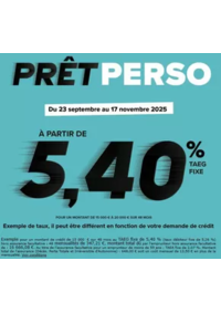 Prospectus Carrefour Banque CHATEAUROUX : PRÊT PERSO