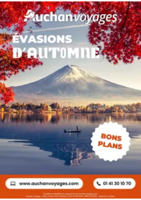 Prospectus Auchan NOGENT SUR OISE : Auchan Voyages : évasion d'automne