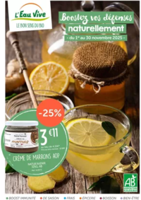 Prospectus L'Eau Vive BIDART : Catalogue Novembre 2025