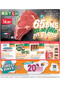 Prospectus Supermarchés Match Cambrai : 65 ANS ça se fête en grand