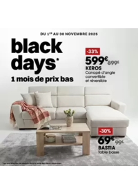 Prospectus Basika Grasse : Black Friday 1 mois de prix bas