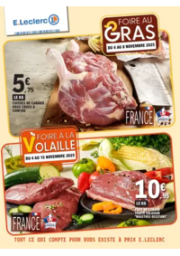 Prospectus E.Leclerc NARBONNE : FOIRE AU GRAS - DATES 2