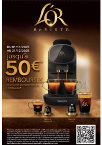 Prospectus Connexion NANCY - LAXOU : 50€ remboursés pour l'achat d'une machine l'OR BARISTA