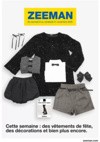Prospectus Zeeman Thionville : Cette semaine : des vêtements de fête, des décorations et bien plus encore.