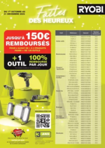 Prospectus Bricopro : JUSQU’À 150€ REMBOURSÉS