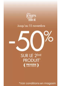 Prospectus Une heure pour soi Bon Encontre : -50% sur le 2ème produit