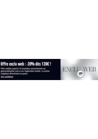 Prospectus Galeries Lafayette Paris Haussmann : Offre exclu web : -20% dès 120€ !