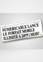 Forfait mobile illimité à 24€ / mois - Numericable